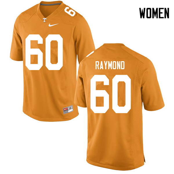 Women #60 Michael Raymond Tennessee Volunteers College Football Jerseys Sale-Orange